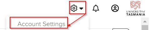Go to account settings