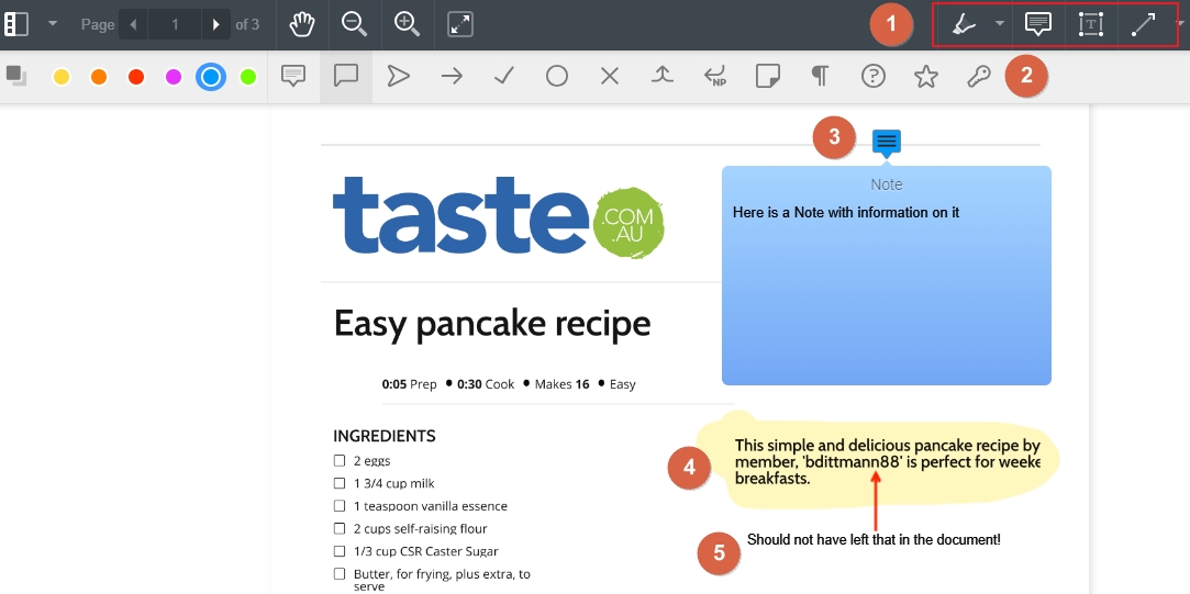 Options for annotation
