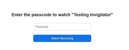 Enter passcode