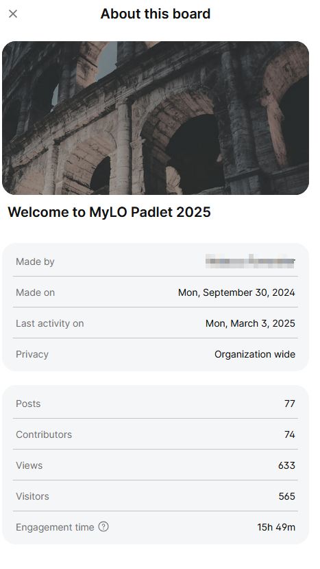 Padlet views