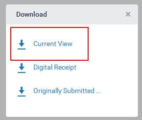 Select Current view for your full report including Grademark feedback
