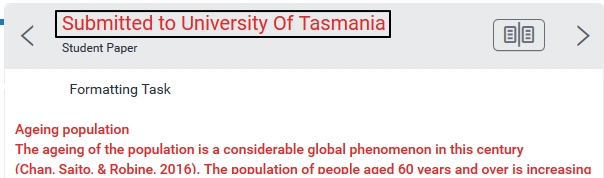 File submitted to University
