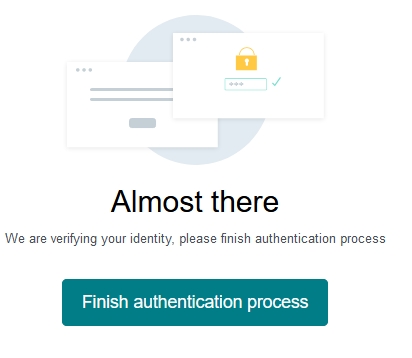 Finish Authentication process