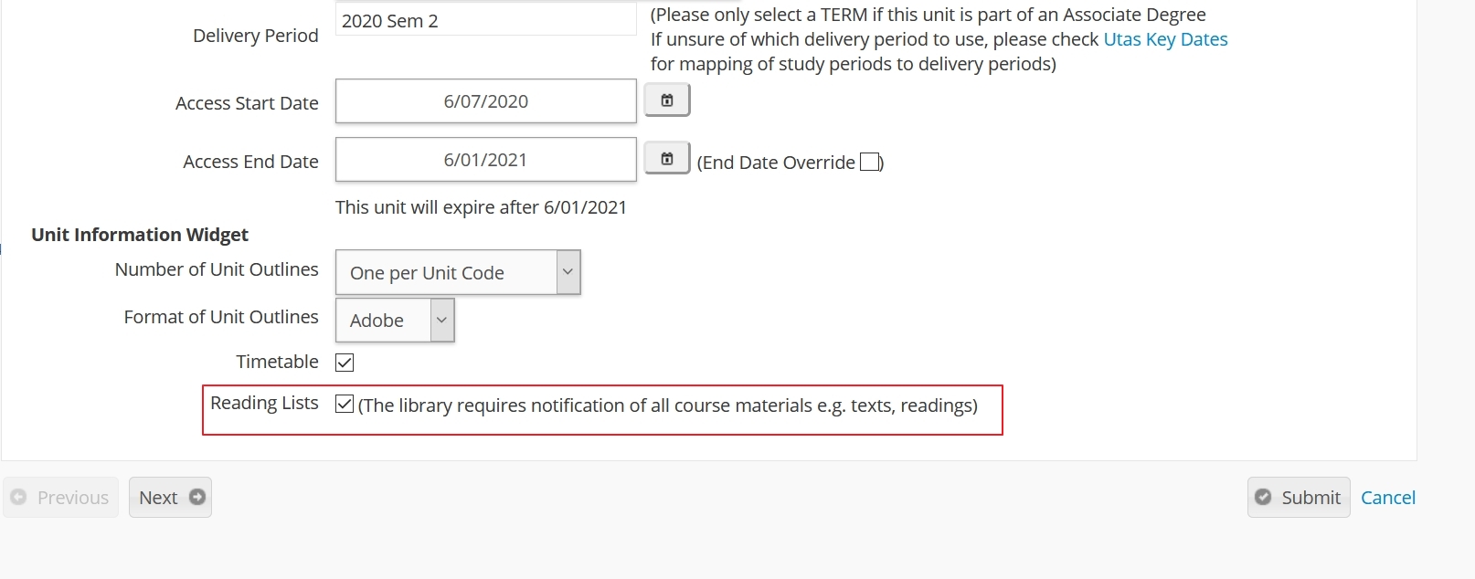 Update link in MyLO Manager