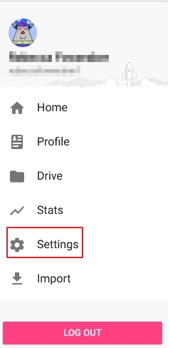 Choose settings