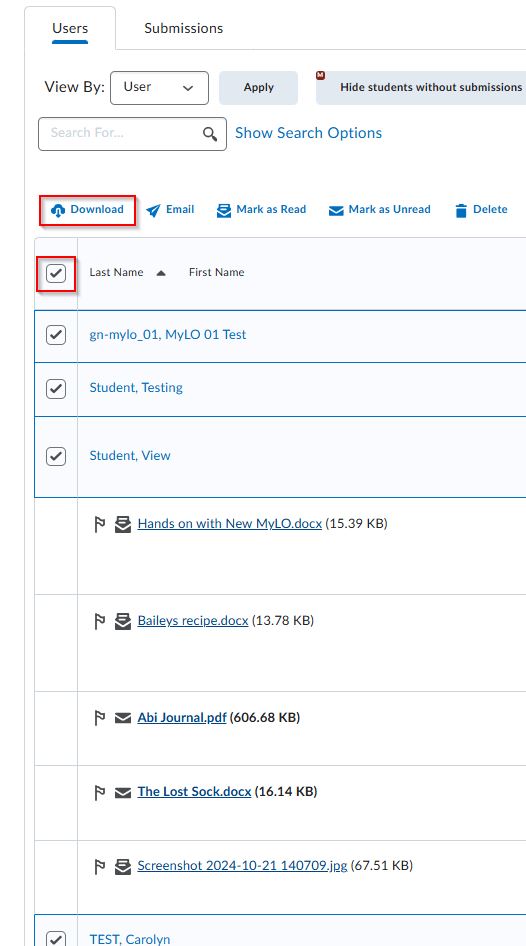 Download all files