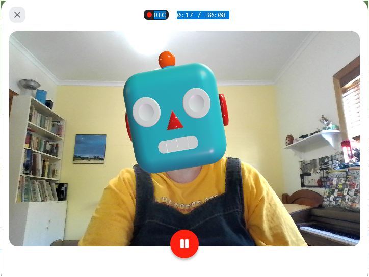 Record using an avatar