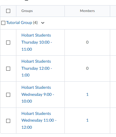 Updated Group names