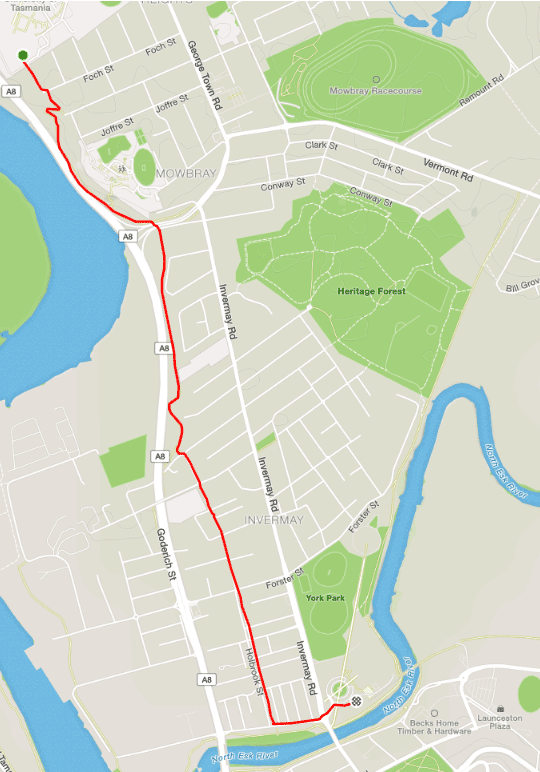 Inveresk Apartments via Holbrook Street map