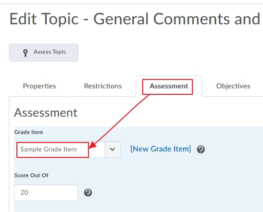 UTAS Letter Grades for Assessment 6