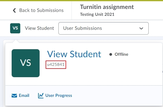 Student Profile information