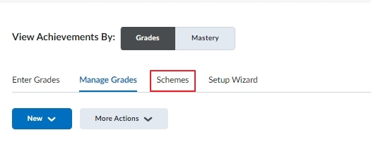 Select Schemes tab