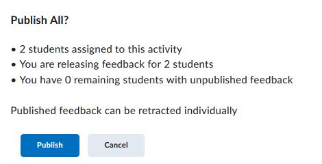 Confirmation message