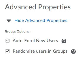 Advanced properties
