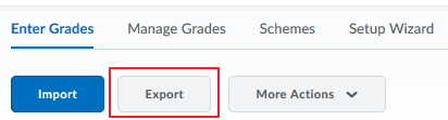 Grades then export.