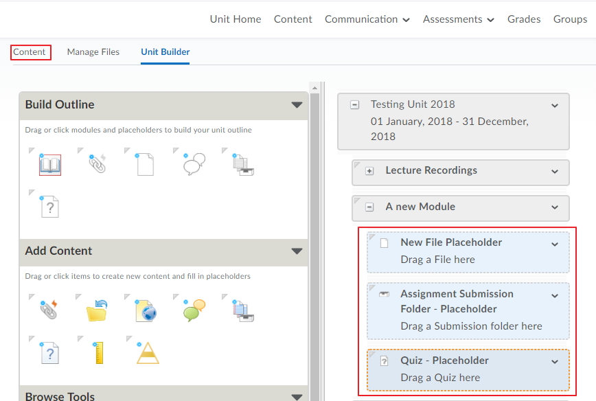 Unit Builder placeholders 4