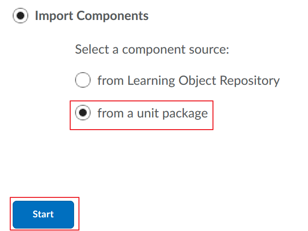 Press import components