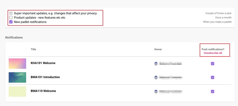 Unsubscribe