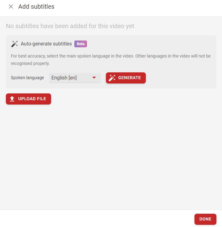 Generate your subtitles
