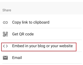 Embed link