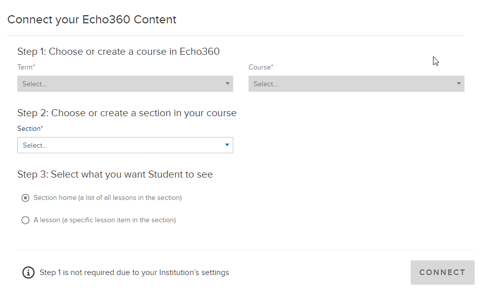 Enter all details and select Link to a classroom