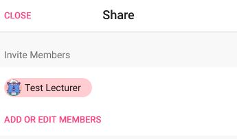 User will have access