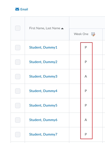 Attendance Register 4