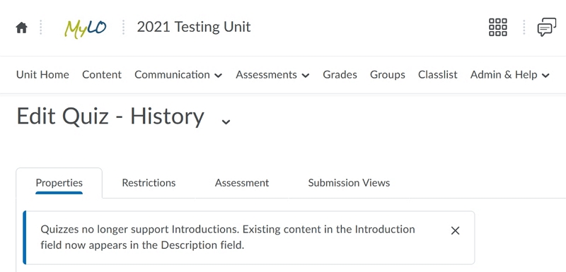 Message if Introduction was used