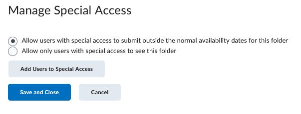 Choose option