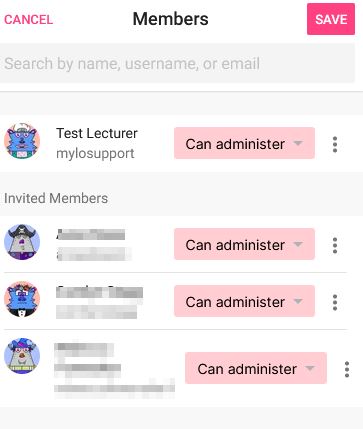 Added users