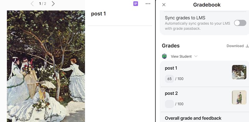 grade items