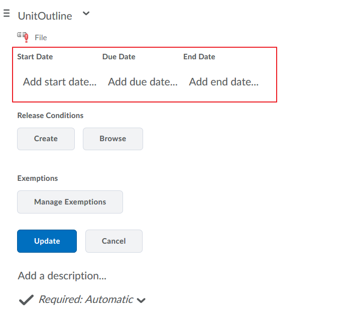 Add restrictions as needed