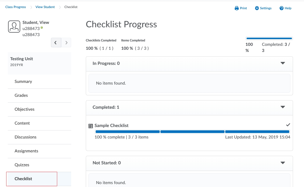 Checklist 6