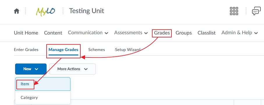 UTAS Letter Grades for Assessment 1