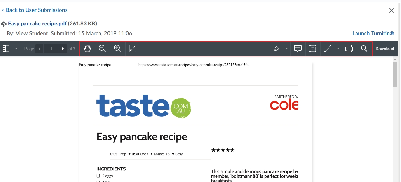 New toolbar