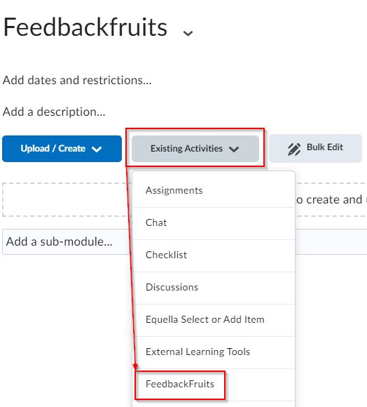 Select FeedbackFruits