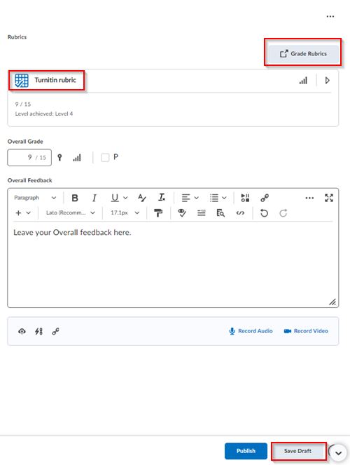 Mark Rubrics