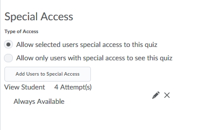 User with special access appear