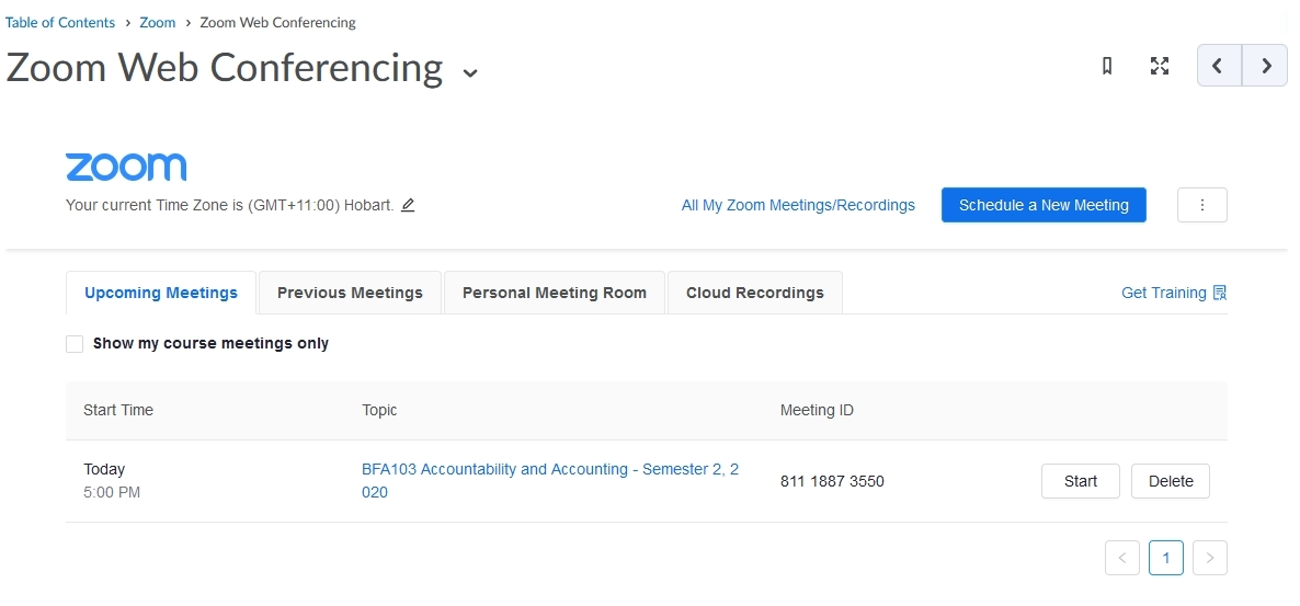 Zoom integrations screen